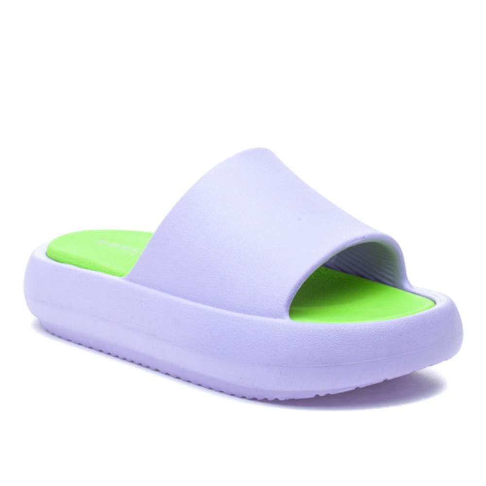J slides Lavender and Lime Slide Sandals